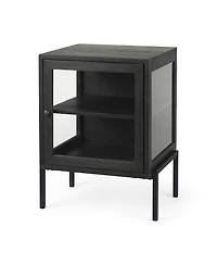 Rustic Solid Wood Square End Table – Natural Grain Finish