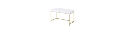 Sleek Computer Desk with Two Drawers – Perfect for Small Spaces