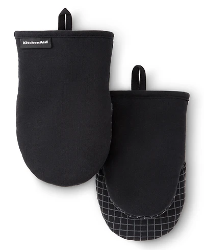 KitchenAid Gourmet Series Gridlines Mini Oven Mitts Set, Pack of 2