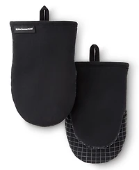 KitchenAid Gourmet Series Gridlines Mini Oven Mitts Set, Pack of 2