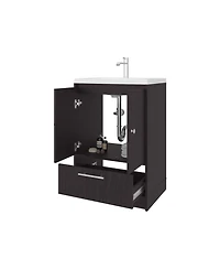 Sinclair Freestanding Bathroom Vanity with Sink, Two Doors and Bottom Drawer