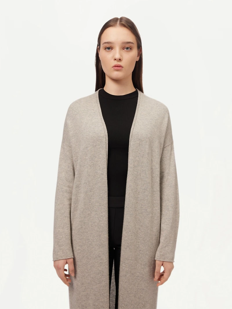 Gobi Cashmere Women's 3D Longline Cardigan