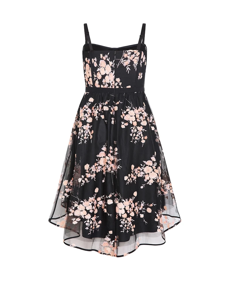 City Chic Plus Ambrosia Strapless Tulle Dress