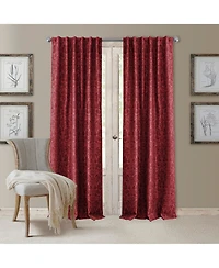 Elrene Home Fashions Antonia Damask Print Blackout Window Curtain