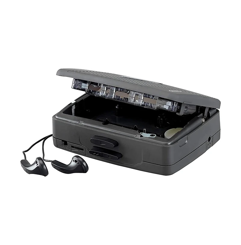 Jensen Scr-75 Black Stereo Cassette Player With Am/Fm Radio