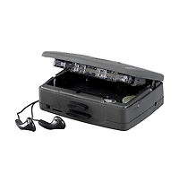 Jensen Scr-75 Black Stereo Cassette Player With Am/Fm Radio