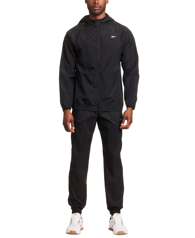 Reebok Men's Hooded Zip-Front Track Jacket