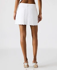 Steve Madden Women's Eras Embellished Cotton Denim Mini Skirt