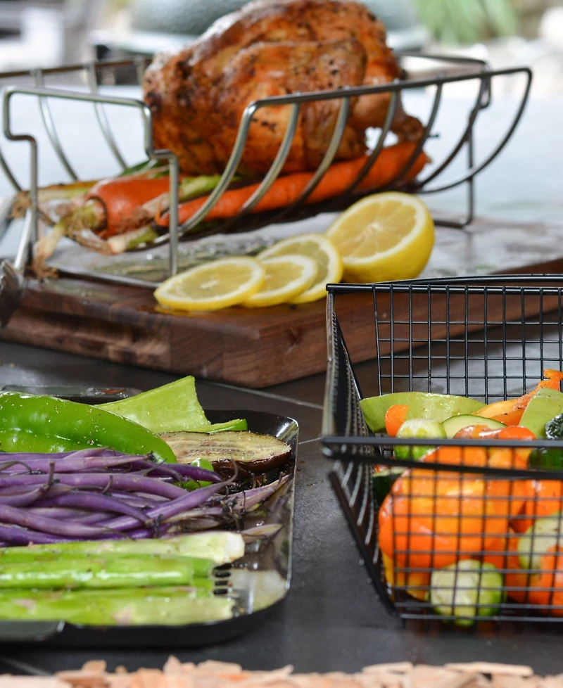 Rsvp International Endurance Stainless Steel Reversible Rib and Roast Rack, 15" x 5"