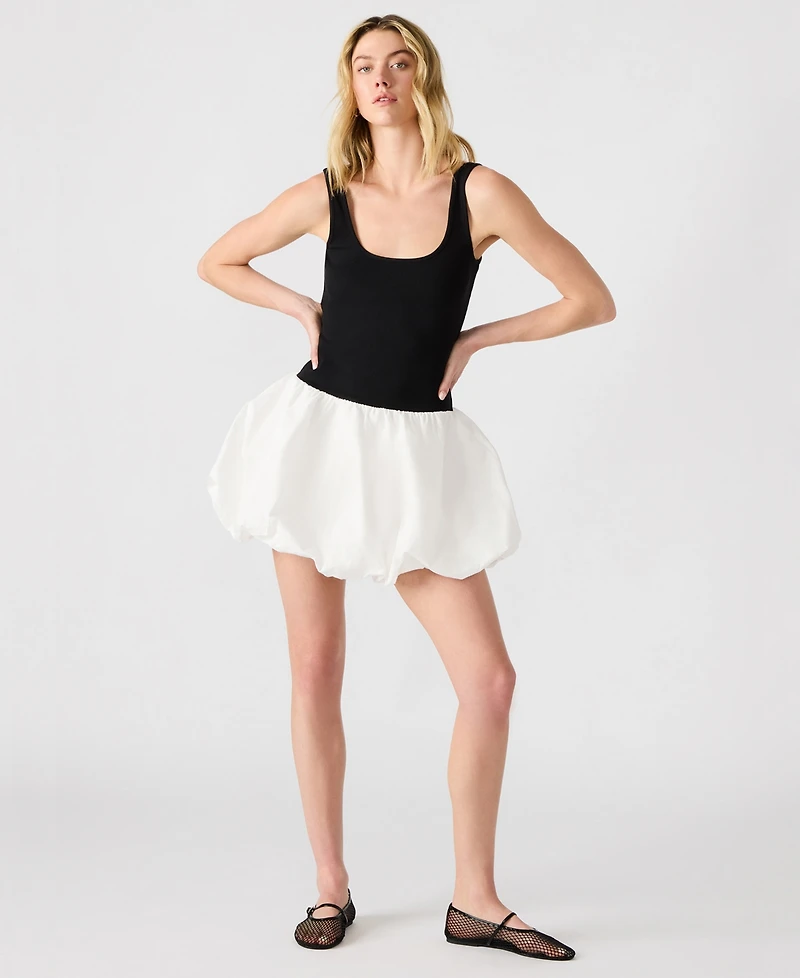 Steve Madden Women's Bubble Linnea Mixed-Media Mini Dress