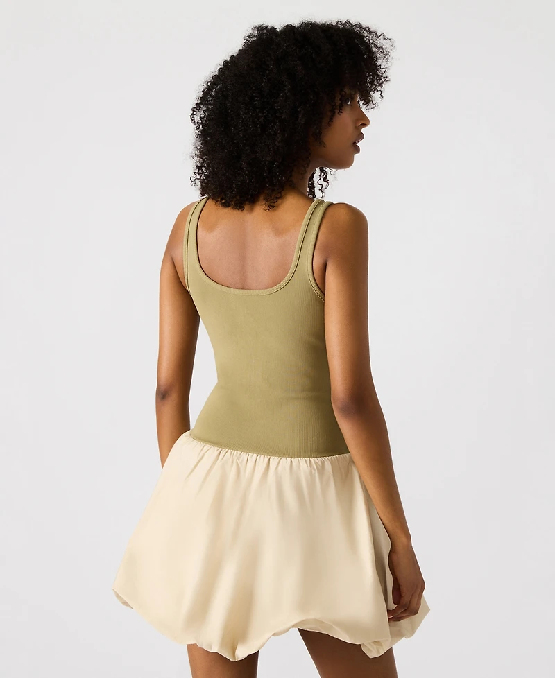 Steve Madden Women's Bubble Linnea Mixed-Media Mini Dress