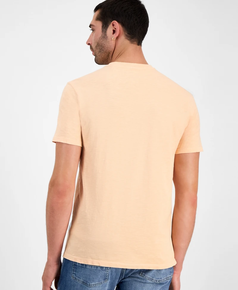 Guess Men's Timeless Short Sleeve Embroidered Logo Graphic T-Shirt