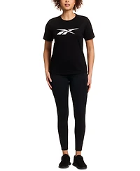 Reebok Women's Cotton Logo-Graphic Crewneck T-Shirt