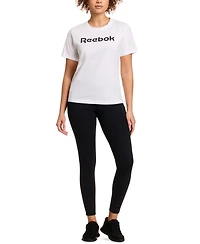 Reebok Women's Cotton Logo-Graphic Crewneck T-Shirt