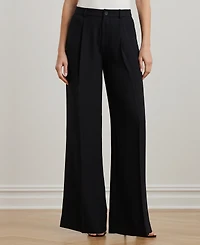 Lauren Ralph Women's Double-Faced Georgette Wide-Leg Pants