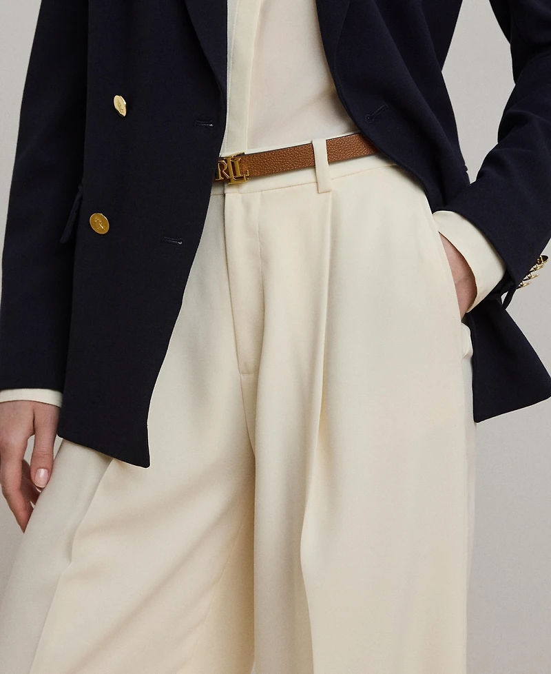 Lauren Ralph Women's Double-Faced Georgette Wide-Leg Pants