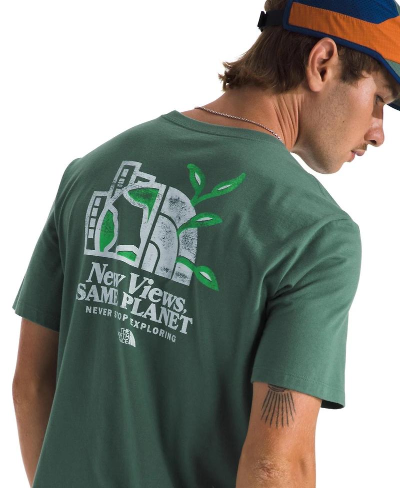 The North Face Men's Short Sleeve New Views Same Planet Earth Dome T-Shirt