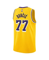 Nike Big Boys and Girls Luka Doncic Gold Los Angeles Lakers Swingman Jersey