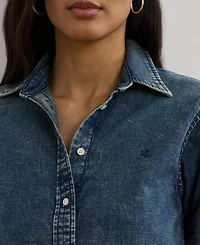Lauren Ralph Women's Classic-Fit Denim Shirt