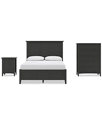 Hedworth California King 3-Pc. Set (Bed, Chest & Nightstand)