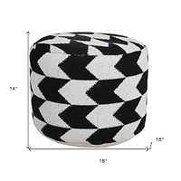 Soft Cotton Blend Ottoman for Footrest and Stylish Living Room Decor