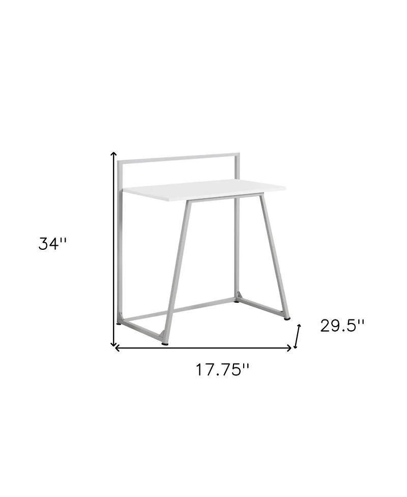 Compact Computer Desk with Storage Shelf for Home Office