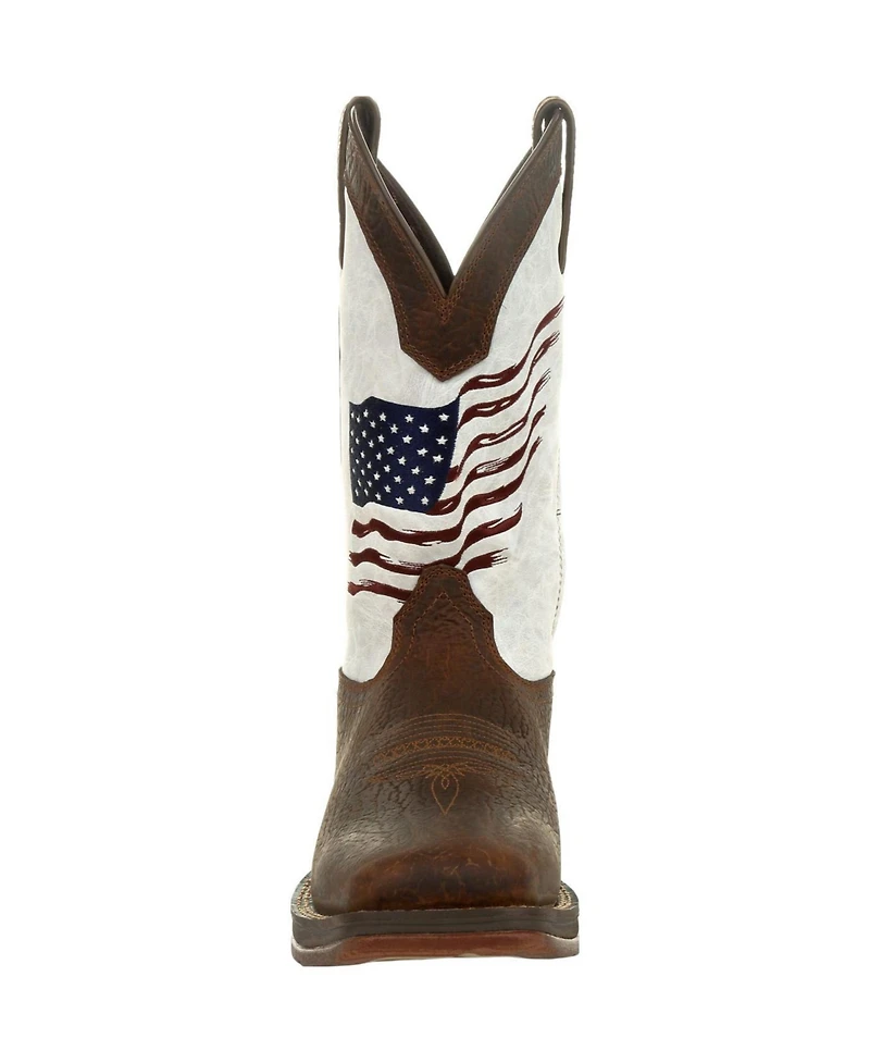 Durango Men's Rebel by Distressed Flag Embroidery Western Boot