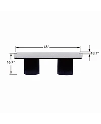 Upholstered Bed End Bench with Chunky Round Legs Modern Boucle Fabric Accent for Bedroom Living Room Entryway Footrest Seating-The Pop Home