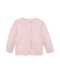 Hope & Henry Baby 5 Piece Organic Sweater Cable Cardigan, Legging, Hat, & Bootie Boxed Gift Set