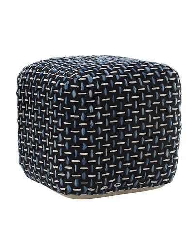 Compact Polyester Ottoman – Lightweight and Easy to Move for Any Space