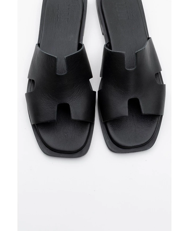 Jez Leather Slide Sandal (Women)