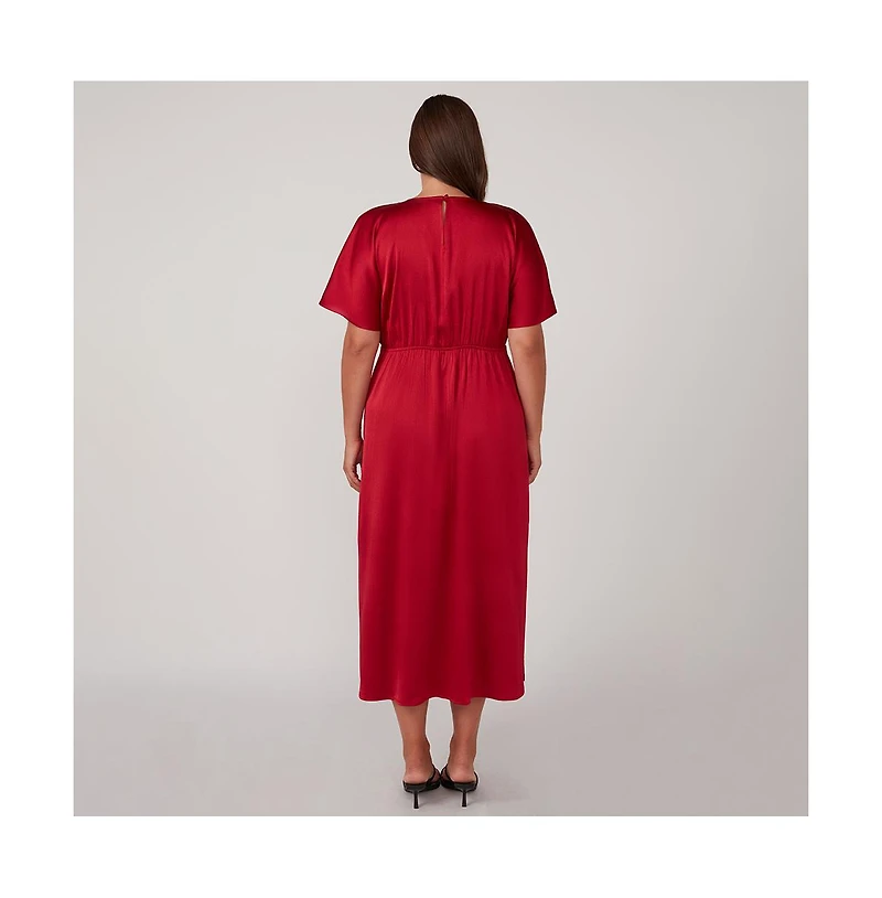 Estelle Artemis Satin Midi Dress