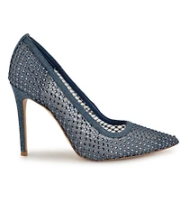 Nine West Women's Fresh Rhinestone Mesh Stiletto Pumps
