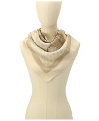 Coach Stacked Tabby Bags Print Silk Square Scarf