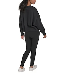Calvin Klein Performance Women's Mini Triple Logo Pullover Sweatshirt