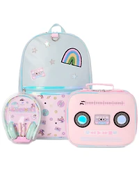 InMocean Big Girls Music Backpack, Lunch Bag & Headphone Set