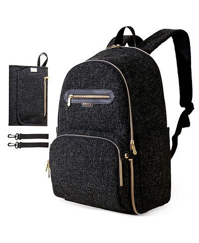 Sunveno Convertible Tweed Diaper Backpack