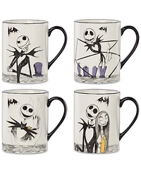 Lenox Nightmare Before Christmas Mugs, Set of 4