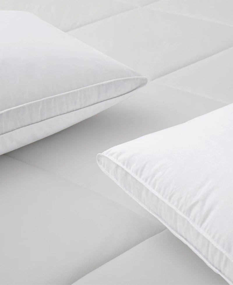 Unikome Medium Soft Goose Down and Feather Gusseted 2-Pack Pillows