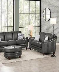 Hydeline Belfast 67" Top Grain Leather Loveseat