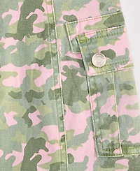 With Jules Big Girls Printed Cotton Cargo Skort