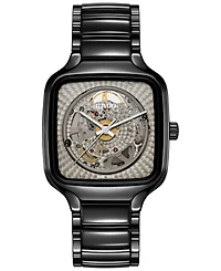 Rado Unisex Swiss Automatic True Square x Kunihiko Morinaga Special Edition Black Ceramic Bracelet Watch 38mm