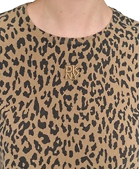 Dkny Jeans Women's Cheetah-Print Short-Sleeve T-Shirt - JFW
