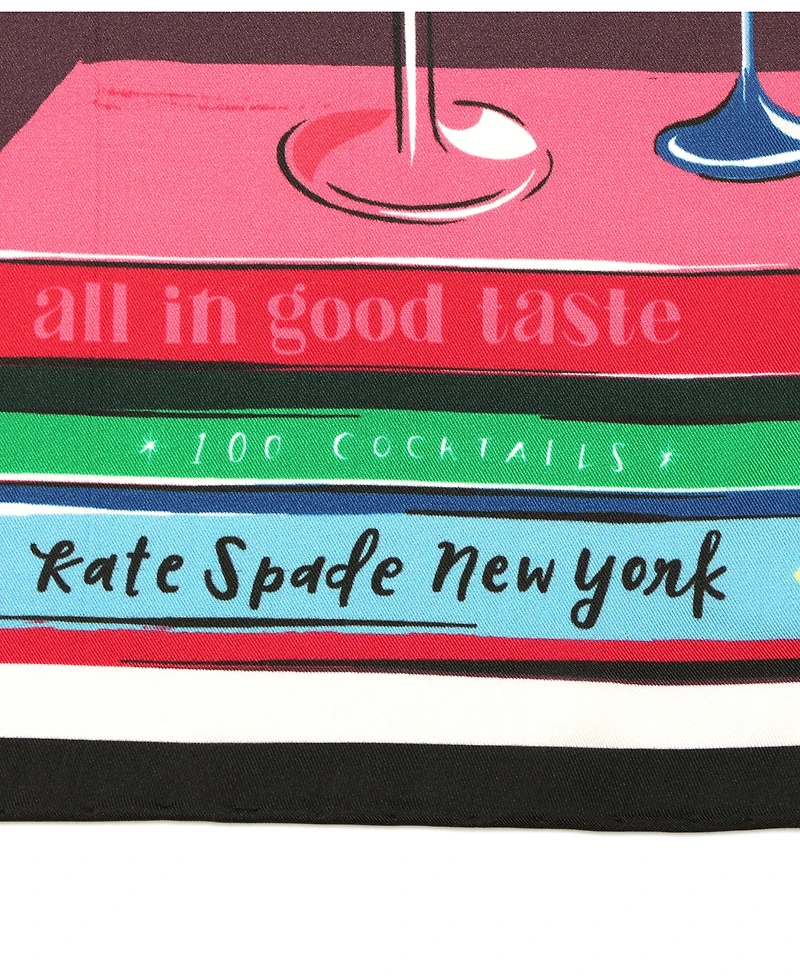 Kate Spade New York Women's Cocktail Party Silk Square Scarf