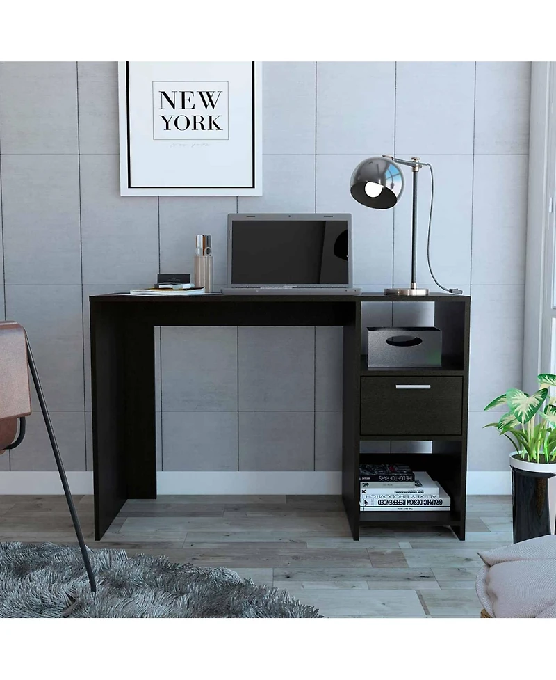 Sturdy Computer Desk with Large Work Surface and Drawers