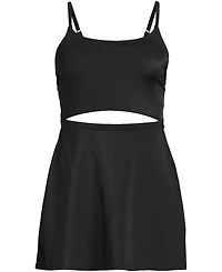 Lands' End Women's Tugless Monokini Swim Dress Swimsuit
