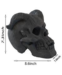 Fireproof Imitated Human Fire Pit Skulls Garden Statue, Halloween Decor