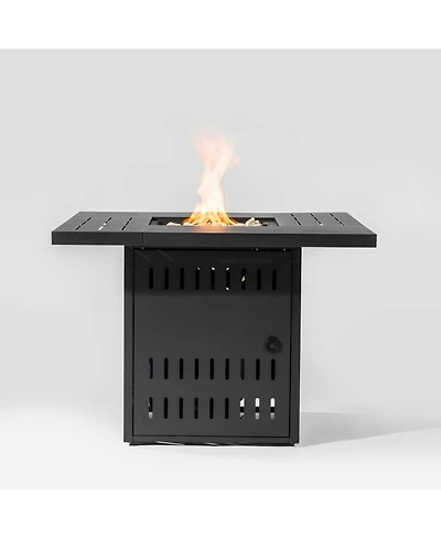 34inches Steel fire pit table Gas Fire Pit for Outdoor Outside Patio