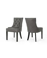 Streamdale Diamond Stitch Slate Dining Chairs