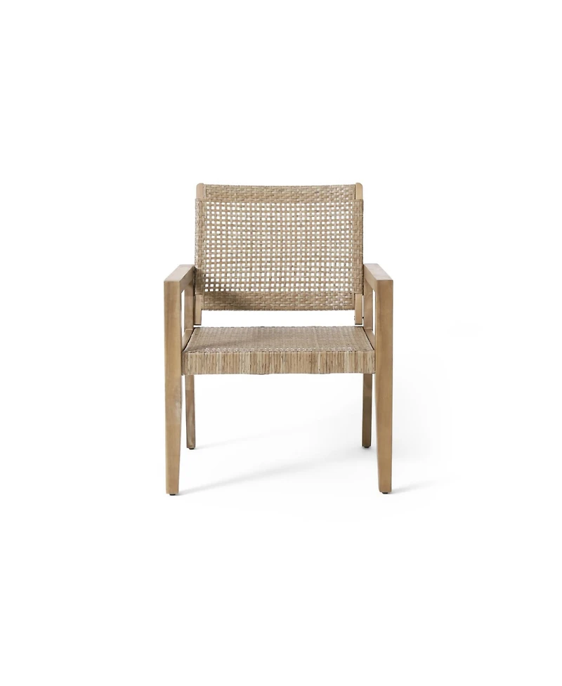 Streamdale Wicker & Acacia Club Chairs (Set of 2)